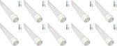 LED TL Buis T8 met Starter 10 Pack - 120cm 16W - Helder/Koud Wit 6400K - BSE