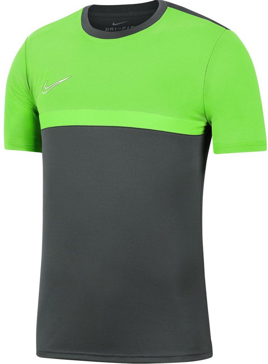 Nike Sportshirt - Maat M - Mannen - grijs/groen