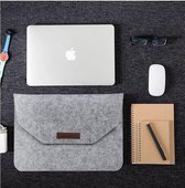 Étui à rabat pour ordinateur portable Macbook 11-13 pouces de Wool Felt - Sacoche universelle pour ordinateur portable Grijs