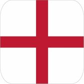 60x Bierviltjes Engelse vlag vierkant - Engeland vlag feestartikelen - Landen decoratie
