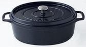 INVICTA Ovale braadpan - � 33 cm - Zoethoutblauw - Alle warmtebronnen inclusief inductie