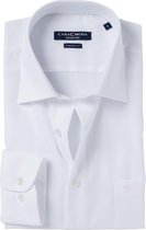 CASA MODA comfort fit overhemd - mouwlengte 7 - wit - Strijkvrij - Boordmaat: 40