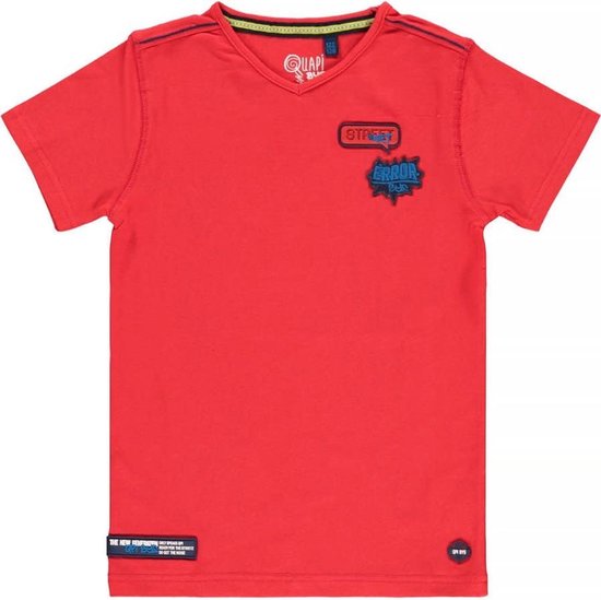 Quapi shirtje korte mouw Flame Red AHMED S202