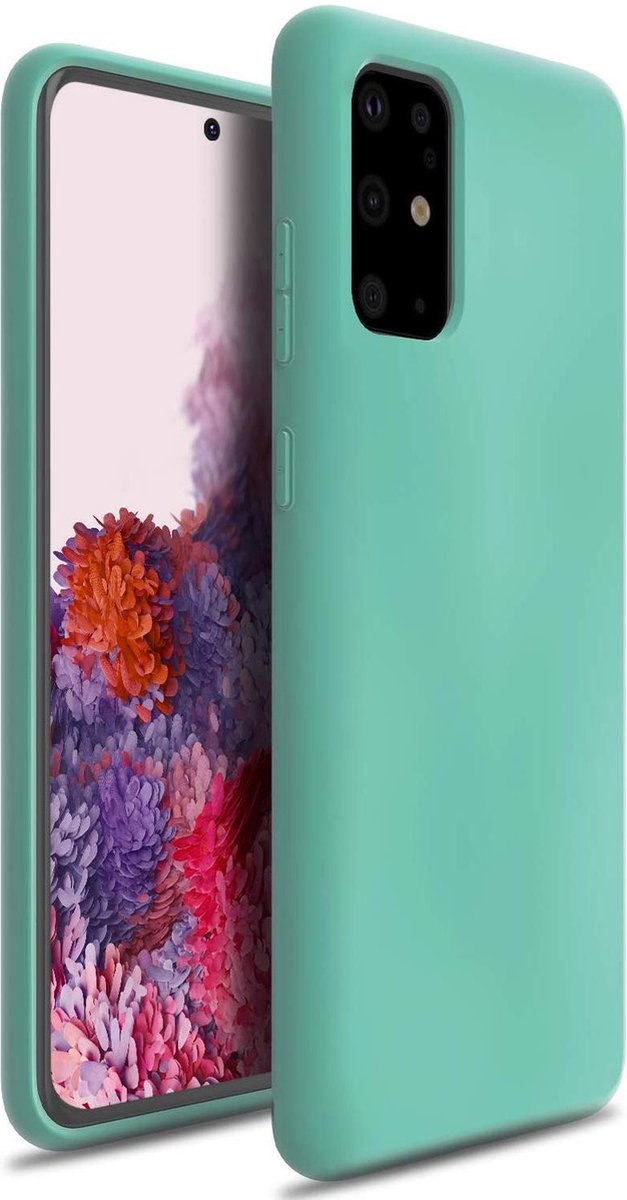 HB Hoesje Geschikt voor Samsung Galaxy S20 Plus - Siliconen Back Cover - Groen