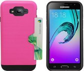 CardSkin Hoes voor Samsung J3 2016 Roze