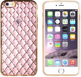 Hoesje CoolSkin Diamond TPU Case voor Apple iPhone 6/6S Transparant Goud Roze