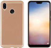 Hoes Mesh Holes voor Huawei P20 Lite Goud