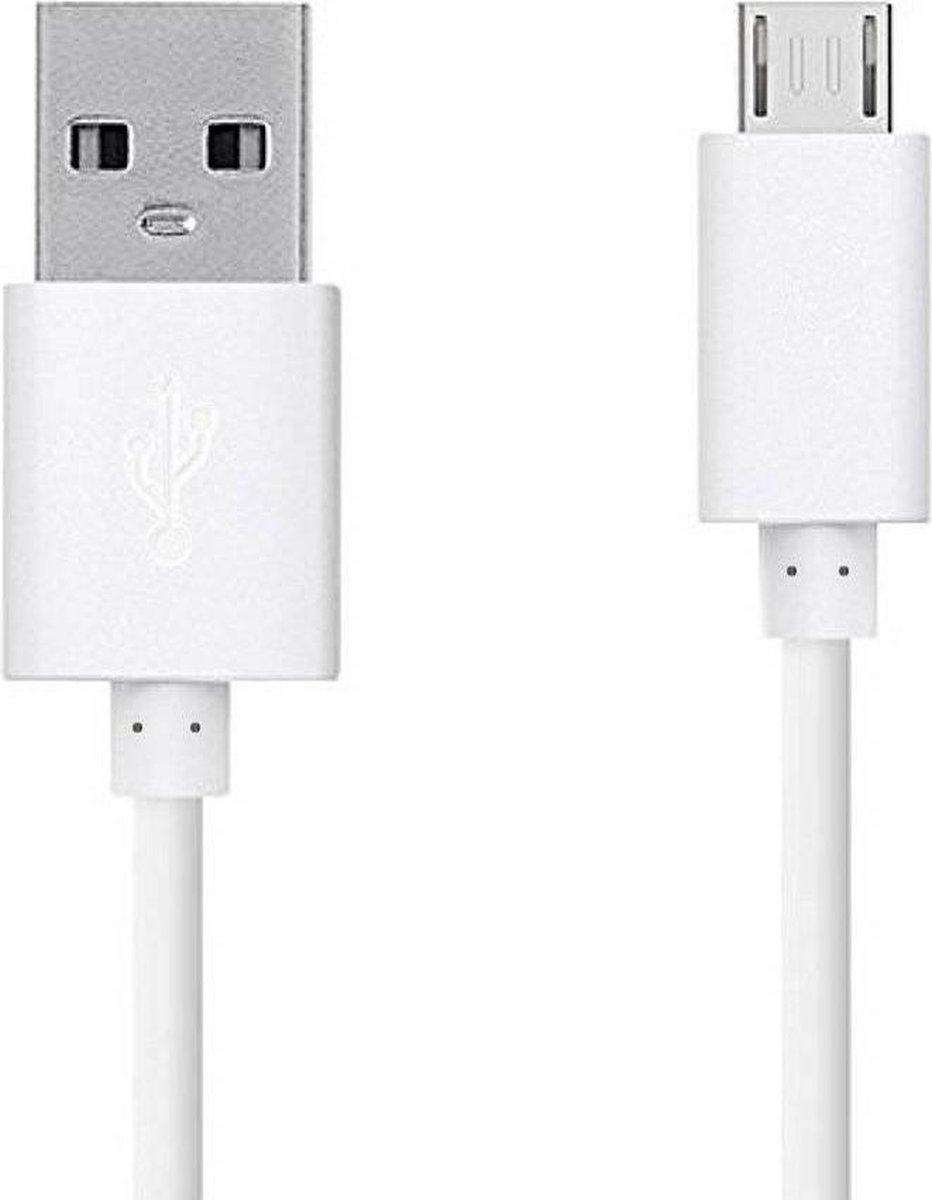 Colorfone USB Kabel 3M / Oplaadkabel / Datakabel Micro USB connector Wit