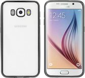 Backcover Clear Bumperlook voor Samsung J5 2016 Zwart