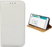 Bookcase PU Lederlook voor Sony Xperia XA Wit