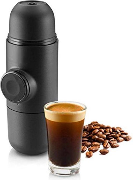 Riet kamp graan Mini espresso machine voor onderweg - espresso machine met Cups en gemalen  koffie | bol.com