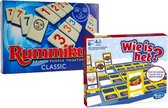 Spelvoordeelset Wie Is Het? - Kinderspel & Rummikub Original - Gezelschapsspel