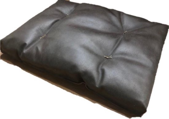Boefje Hondenkussen - 70 x 100 cm - Kunstleer - Donkerbruin