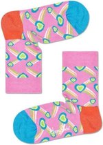 Happy Socks Kids Shooting Heart Sock Roze, 2-3 jaar, Maat 24/26