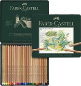 Trousse à crayons pastel Faber-Castell Pitt en métal A 24 pièces