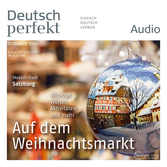 Deutsch lernen Audio - Auf dem Weihnachtsmarkt - cover