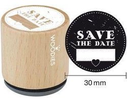 Houten Handstempel Woodies | Save The Date - Stempels - Stempels volwassenen - Snelle Levering