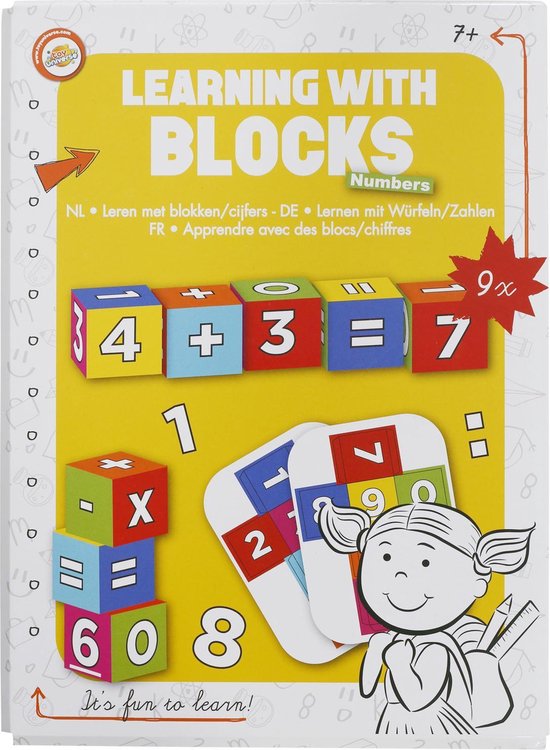 Thumbnail van een extra afbeelding van het spel Nummers leren met blokken / Cijfers / leren is leuk