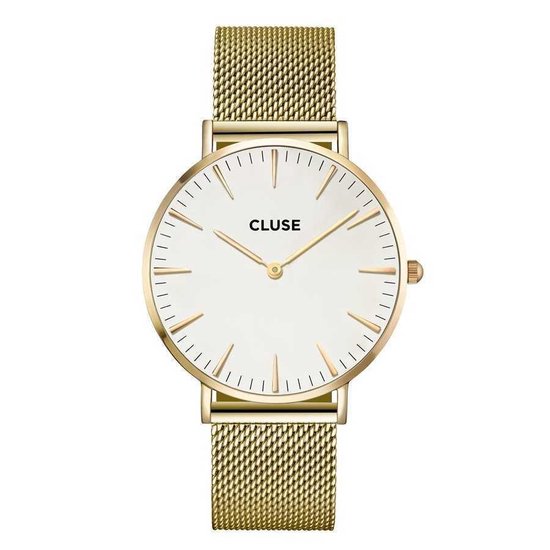 Cluse Boho Chic Mesh White, Gold Colour