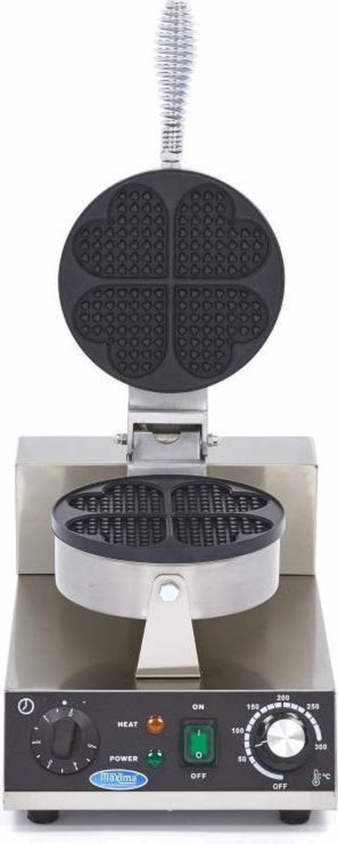 Maxima Wafelijzer 4 Stuks Hartjes Wafel