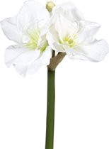 Viv! Home Luxuries Amaryllis - zijden bloem - wit - 61cm