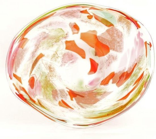 Design schaal Plate - Fidrio MIXED COLOURS - glas, mondgeblazen - diameter 45 cm