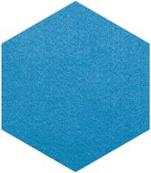 6-hoek vilt onderzetter - Lichtblauw - 6 stuks - ø 95 mm - 6-hoek - Glas onderzetter - Cadeau - Woondecoratie - Woonkamer - Tafelbescherming - Onderzetters Voor Glazen - Keukenbeno