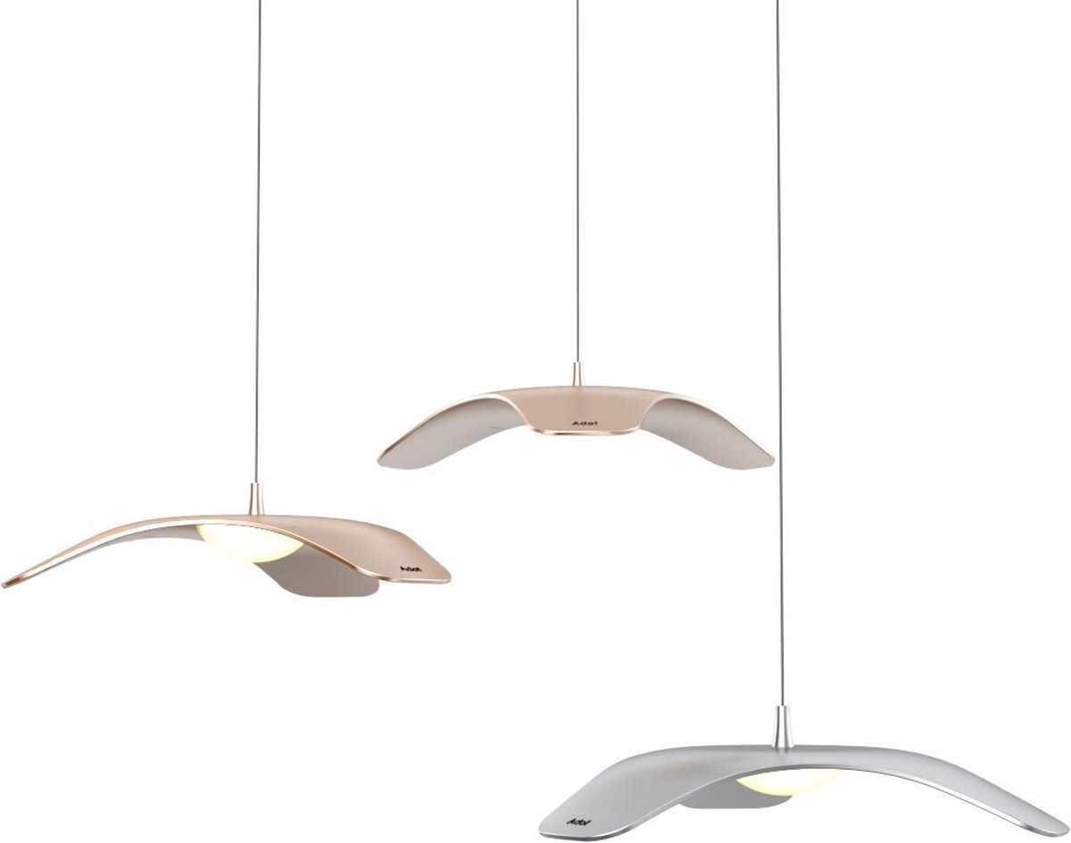 Adot Led Design hanglamp - WING - Goud - Natuur wit - geanodiseerd aluminium - slechts 3mm dik