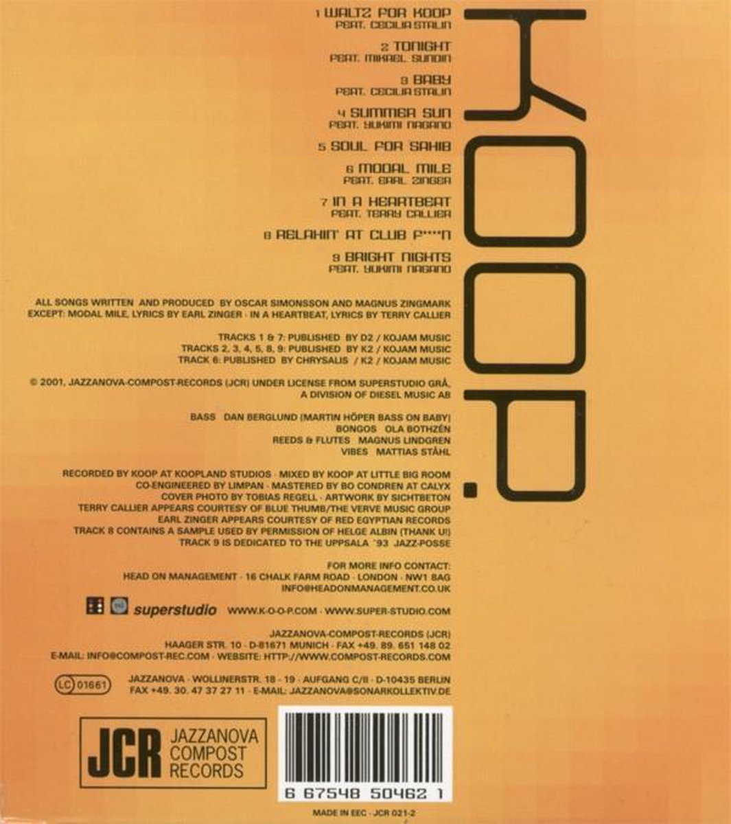 Waltz for Koop, Koop CD (album) Muziek bol