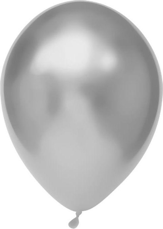 Haza Original Ballonnen 30 Cm 50 Stuks Zilver/chroom