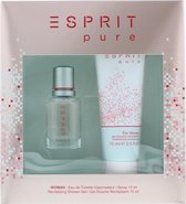 Esprit Pure Female - 15ml Eau de toilette & 75ml Showergel - Geurengeschenksets