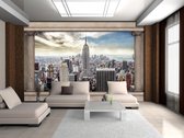 New York City View Pillars Photo Wallcovering
