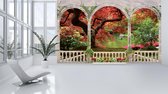 Forest Through Arches Photo Wallcovering