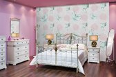 Butterlies and Roses Pattern Photo Wallcovering