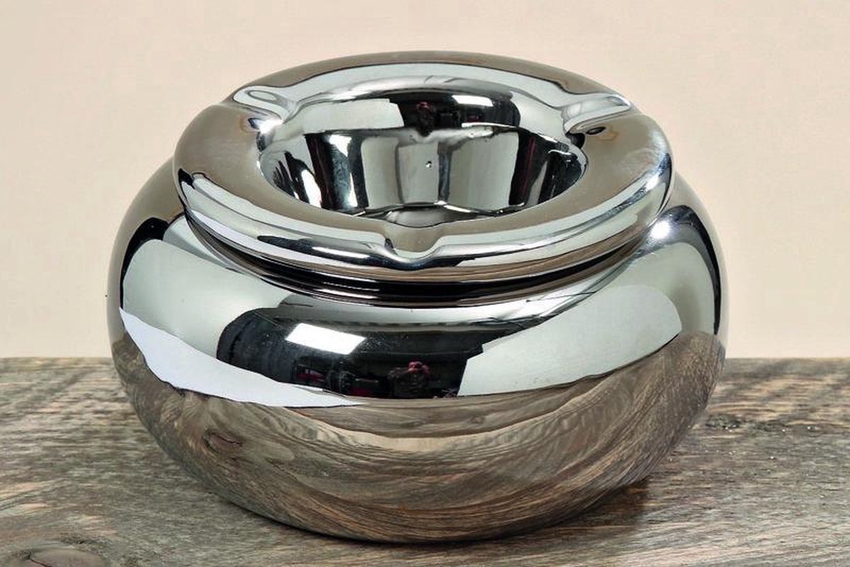 Goedkoopste Asbak - Zilver - Ø 14 cm