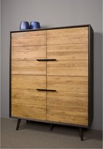 Tower Living opbergkast Bresso 130x45x160 cm eiken