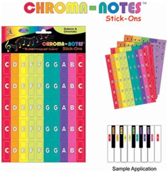 Foto: Boomwhackers chroma notes stickervellen