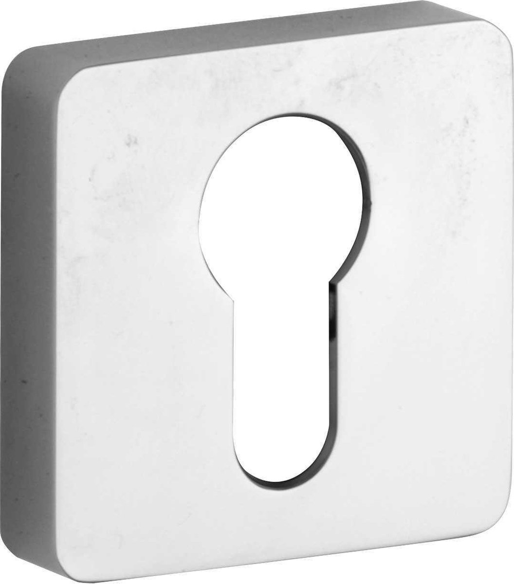 Cilinderrozet Minimal glans chroom