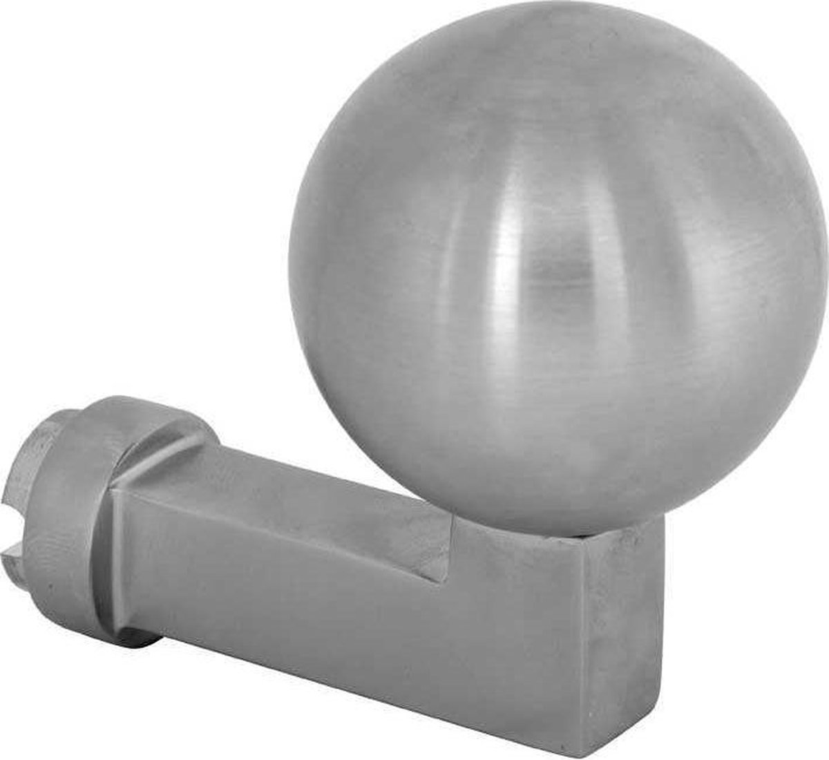 Knop tbv SKG schild Bauhaus kogel mat nikkel PVD