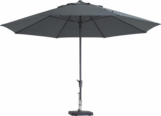 Parasol rond grijs 400 cm Madison Lissabon / Timor | Topkwaliteit parasol - Madison