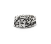 SILK Jewellery - Zilveren Ring - Linked - 120.19 - Maat 19