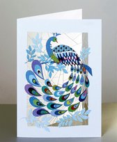 Forever Cards - Laser-cut Wenskaart Blank - peacock