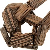 Houten Kralen (19 x 11 mm) Patikan (21 stuks)
