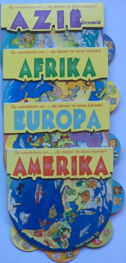 De wereldbol: Afrika, Amerika, Azië & Oceanië, Europa