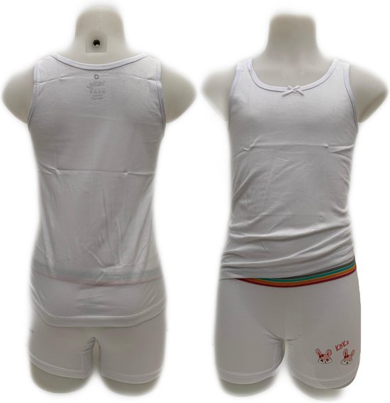 Caleçon 2 pièces Embrator pour filles avec imprimé blanc taille 92/98