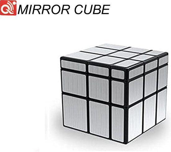 Afbeelding van het spel Mirror cube - breinbreker kubus 3x3x3 - QiYi cube Silver edition