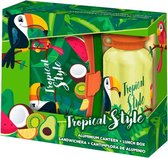 Tropical Style Toucan aluminium canteen + lunch box pack