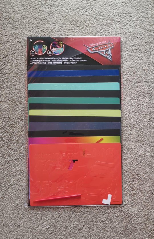 Disney Cars scratch arts kraskunst 6 stuks