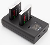 ChiliPower NB-6L USB Duo Kit geschikt voor Canon - Camera accu set, 2 accu's en dubbellader