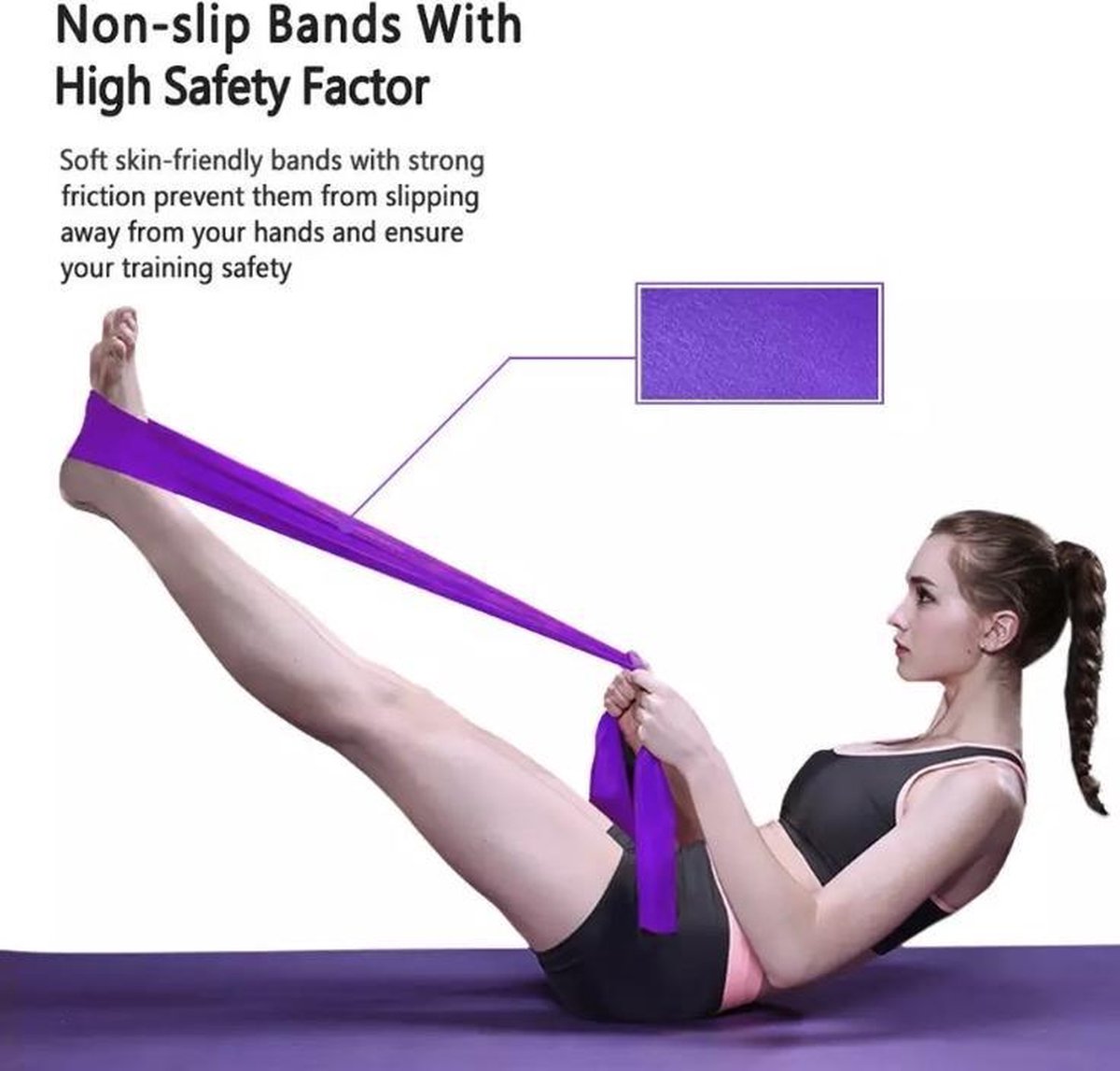 stretch elastiek - stretch band - stretch band yoga - stretch band fitness  - stretch... | bol.com